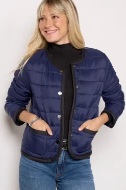 Blazers & Jackets<EVEREVE Elle Puffer Jacket Navy