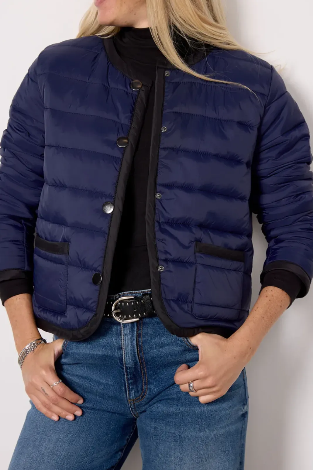 Blazers & Jackets<EVEREVE Elle Puffer Jacket Navy