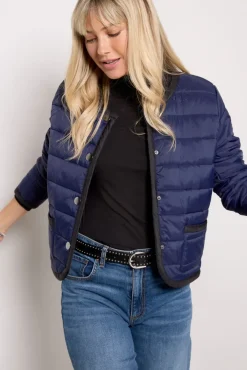 Blazers & Jackets<EVEREVE Elle Puffer Jacket Navy