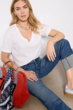 Tops & Tees<EVEREVE Elliot Pima Slub Tee White