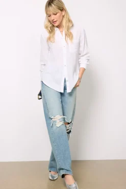 Tops & Tees<RAILS Ellis Gauze Buttondown White