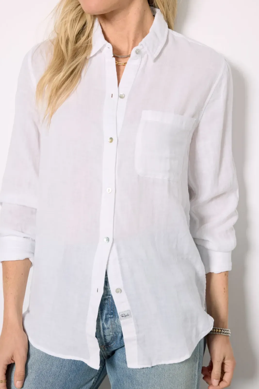 Tops & Tees<RAILS Ellis Gauze Buttondown White