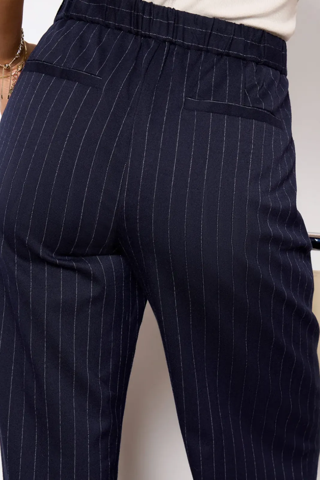 Pants & Leggings<SANCTUARY Eloise Stripe Trouser Navy/White