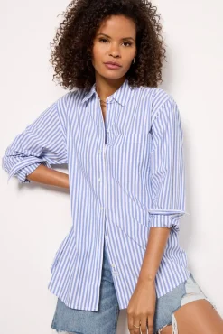 Tops & Tees<RAILS Elsa Button Down Marinerwhitestripe