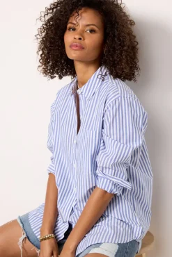 Tops & Tees<RAILS Elsa Button Down Marinerwhitestripe