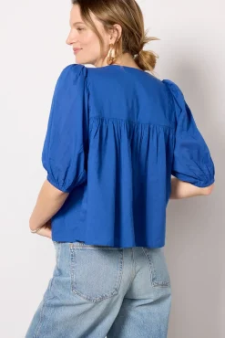 Tops & Tees<EMERSON FRY Embroidered Puff Isla Top Limogesorganic