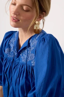 Tops & Tees<EMERSON FRY Embroidered Puff Isla Top Limogesorganic