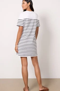Dresses<EVEREVE Emersyn Dress White/Blackstripe