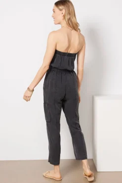 Jumpsuits & Rompers<EVEREVE Emery Cargo Jumpsuit Black