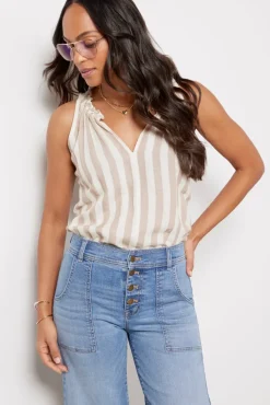 Tops & Tees<VELVET Erica Blouse Khaki