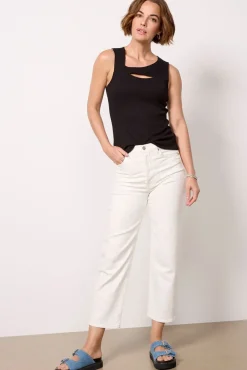Tops & Tees<LNA Erin Cut Out Tank Black
