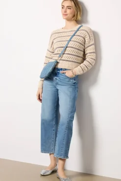 Sweaters<Z SUPPLY Estero Stripe Sweater Jetstream/Gray