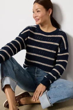 Sweaters<Z SUPPLY Estero Stripe Sweater Eclipse