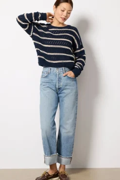 Sweaters<Z SUPPLY Estero Stripe Sweater Eclipse