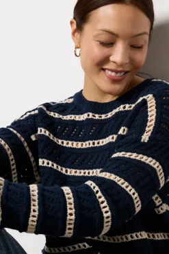 Sweaters<Z SUPPLY Estero Stripe Sweater Eclipse