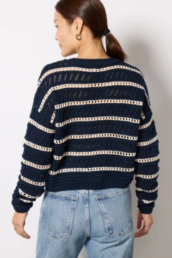 Sweaters<Z SUPPLY Estero Stripe Sweater Eclipse