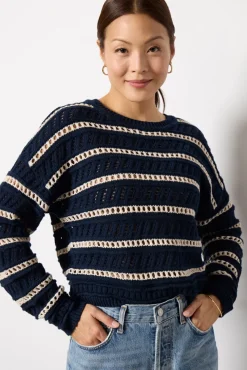 Sweaters<Z SUPPLY Estero Stripe Sweater Eclipse