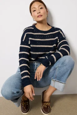 Sweaters<Z SUPPLY Estero Stripe Sweater Eclipse
