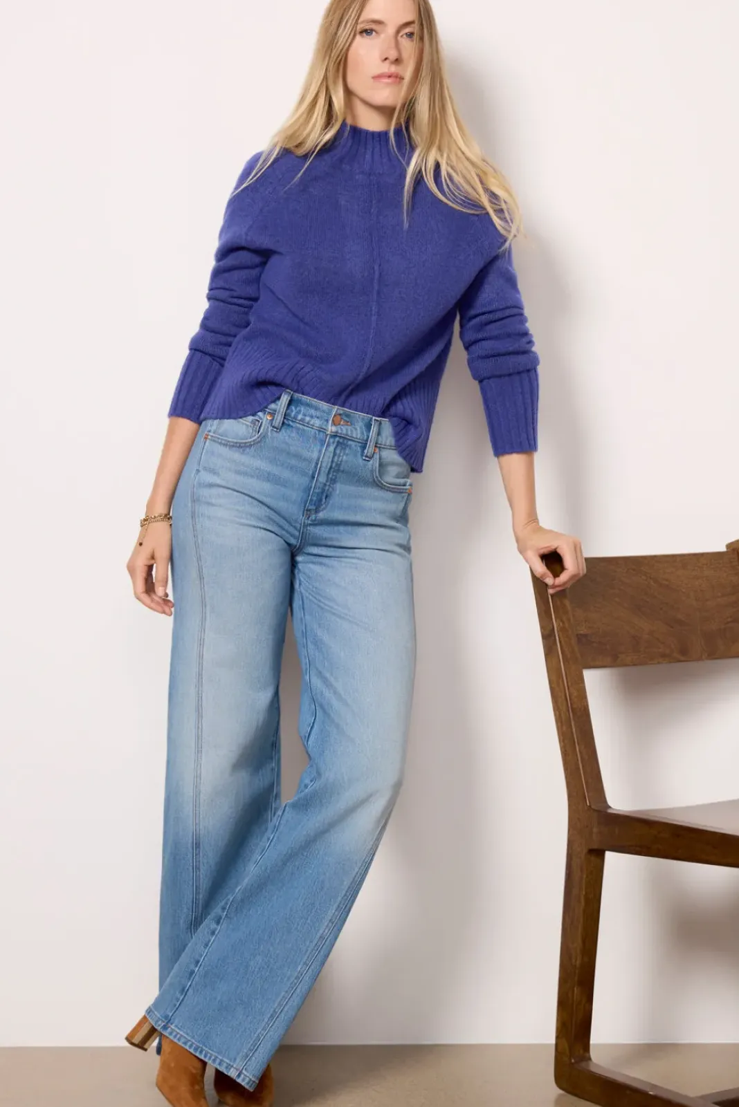 Sweaters<EVEREVE Esther Pullover Cobalt