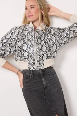 Blazers & Jackets<LAMARQUE Evelin Python Bomber Pythonprint