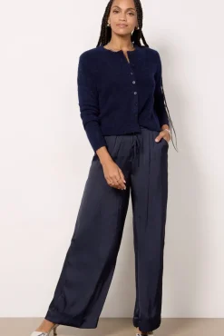 Pants & Leggings<Z SUPPLY Evelyn Satin Pant Peacoat