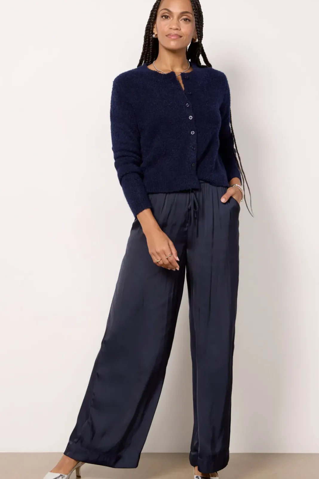 Pants & Leggings<Z SUPPLY Evelyn Satin Pant Peacoat