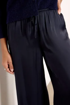 Pants & Leggings<Z SUPPLY Evelyn Satin Pant Peacoat