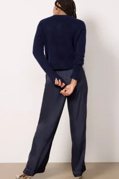 Pants & Leggings<Z SUPPLY Evelyn Satin Pant Peacoat