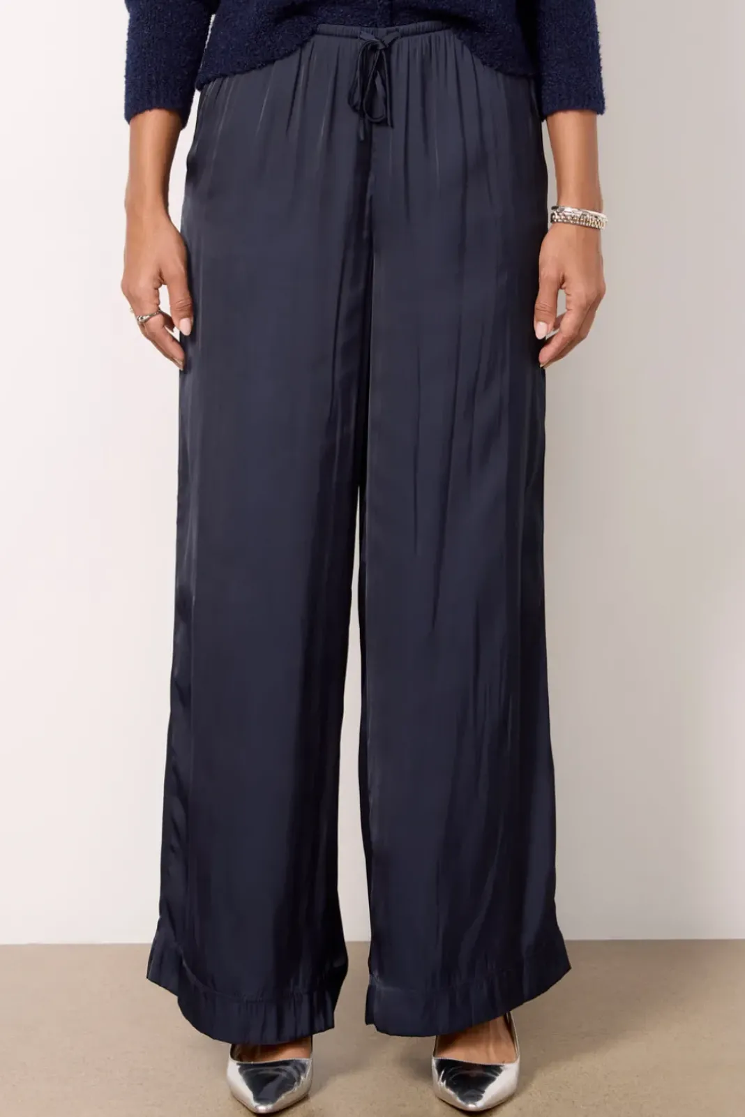 Pants & Leggings<Z SUPPLY Evelyn Satin Pant Peacoat