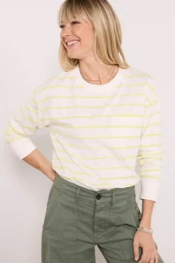 Tops & Tees<EVEREVE Ever Perfect Long Sleeve Citronstripe