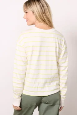 Tops & Tees<EVEREVE Ever Perfect Long Sleeve Citronstripe