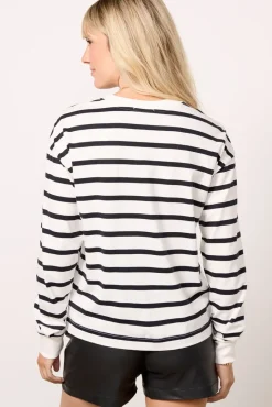 Tops & Tees<EVEREVE Ever Perfect Long Sleeve Offwhite/Black