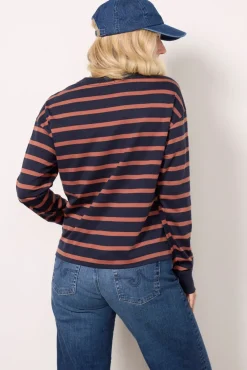 Tops & Tees<EVEREVE Ever Perfect Long Sleeve Navy/Russet