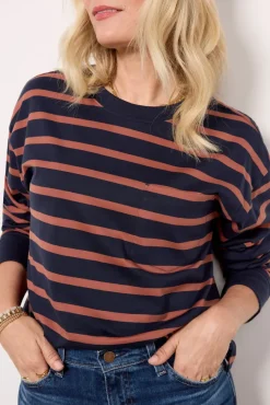 Tops & Tees<EVEREVE Ever Perfect Long Sleeve Navy/Russet