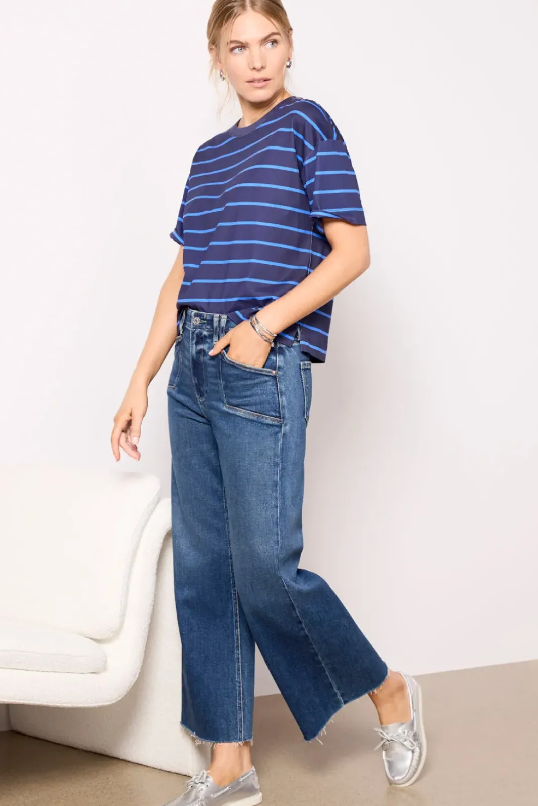 Tops & Tees<EVEREVE Ever Perfect Tee Peacot/Dazzlingblue