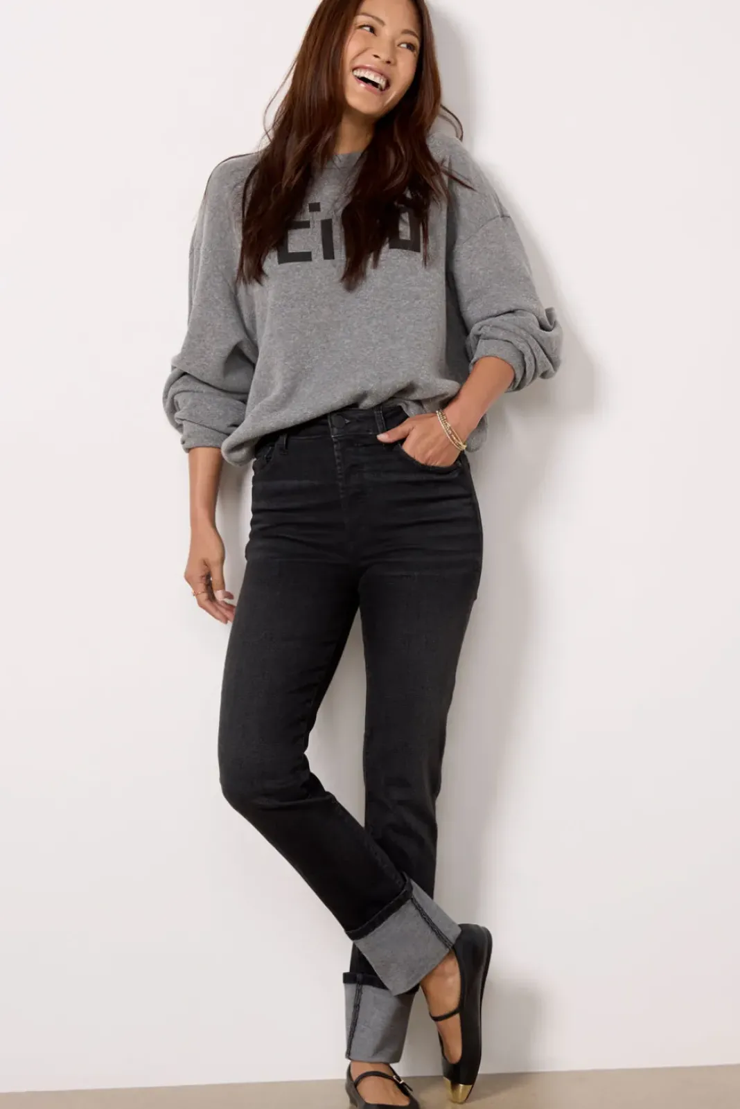 Jeans<EVEREVE Ever Straight w Cuff Multiplicity
