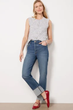 Jeans<EVEREVE Ever Straight w/ Cuff Dashing