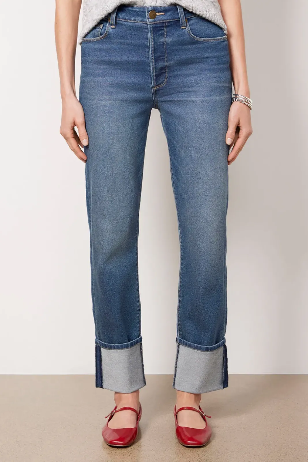 Jeans<EVEREVE Ever Straight w/ Cuff Dashing