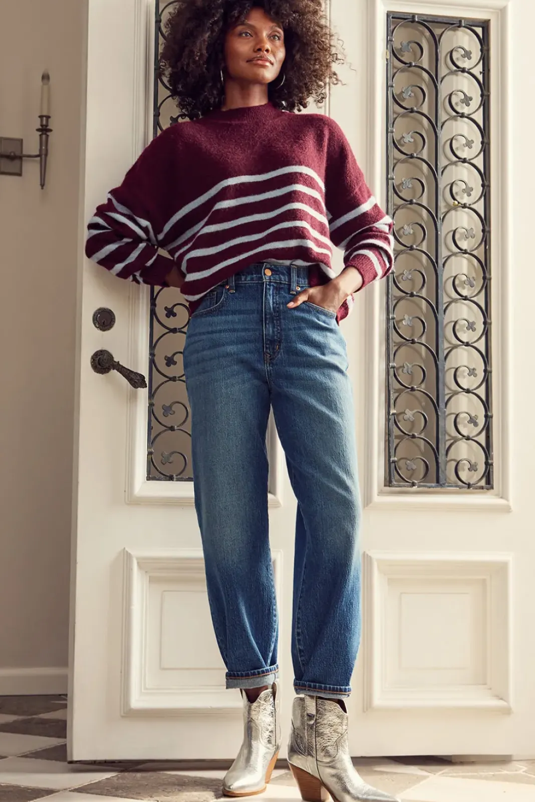 Jeans<EVEREVE Ever Vintage Barrel Darkbluewash