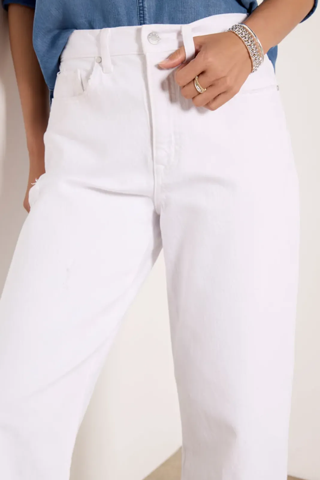 Jeans<EVEREVE Ever Vintage Barrel White