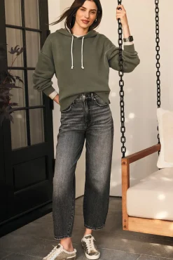 Jeans<EVEREVE Ever Vintage Barrel Leg Blackwash
