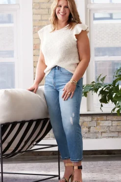 Jeans<EVEREVE Ever Vintage Barrel Leg Midwashblue