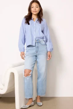 Jeans<EVEREVE Ever Vintage Barrel w Destroy Lightbluewash