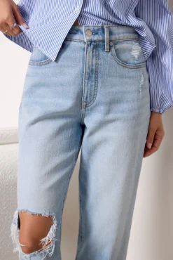 Jeans<EVEREVE Ever Vintage Barrel w Destroy Lightbluewash