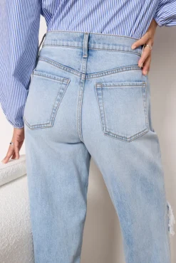 Jeans<EVEREVE Ever Vintage Barrel w Destroy Lightbluewash