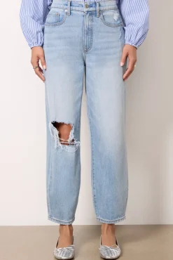 Jeans<EVEREVE Ever Vintage Barrel w Destroy Lightbluewash