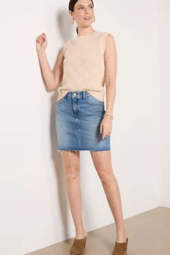 Skirts<EVEREVE Ever Vintage Mini Skirt Saltblue