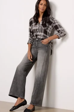 Jeans<EVEREVE Ever Vintage Seamed 32` Washedblack