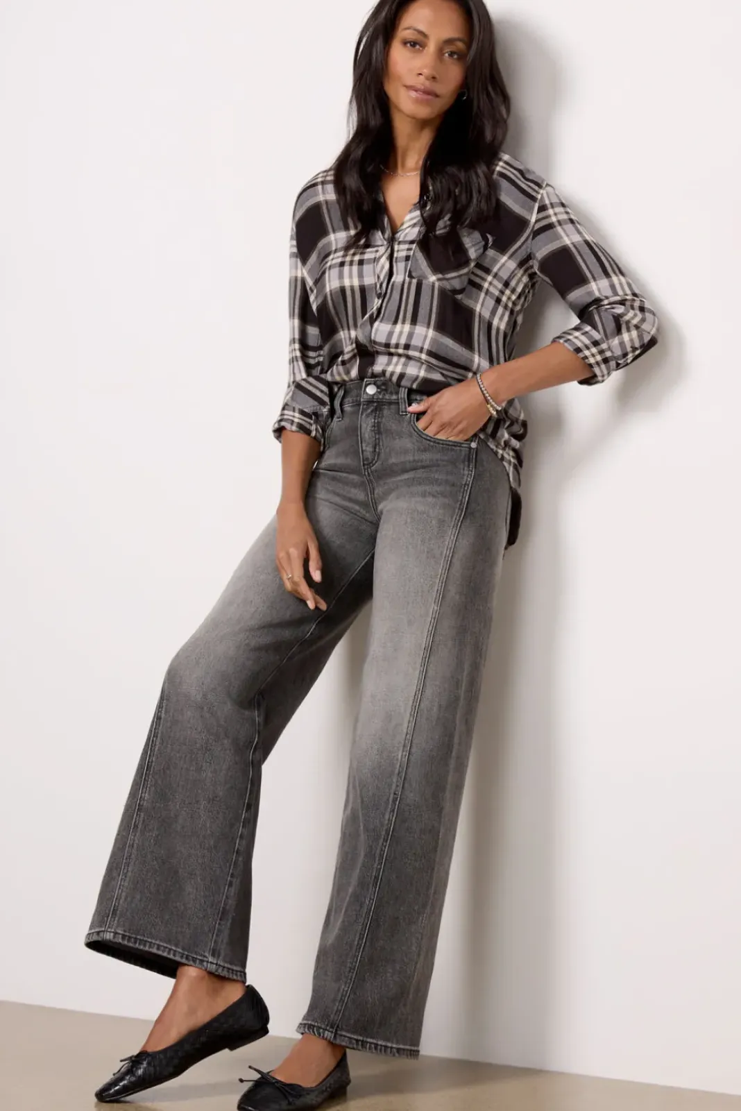 Jeans<EVEREVE Ever Vintage Seamed 32` Washedblack