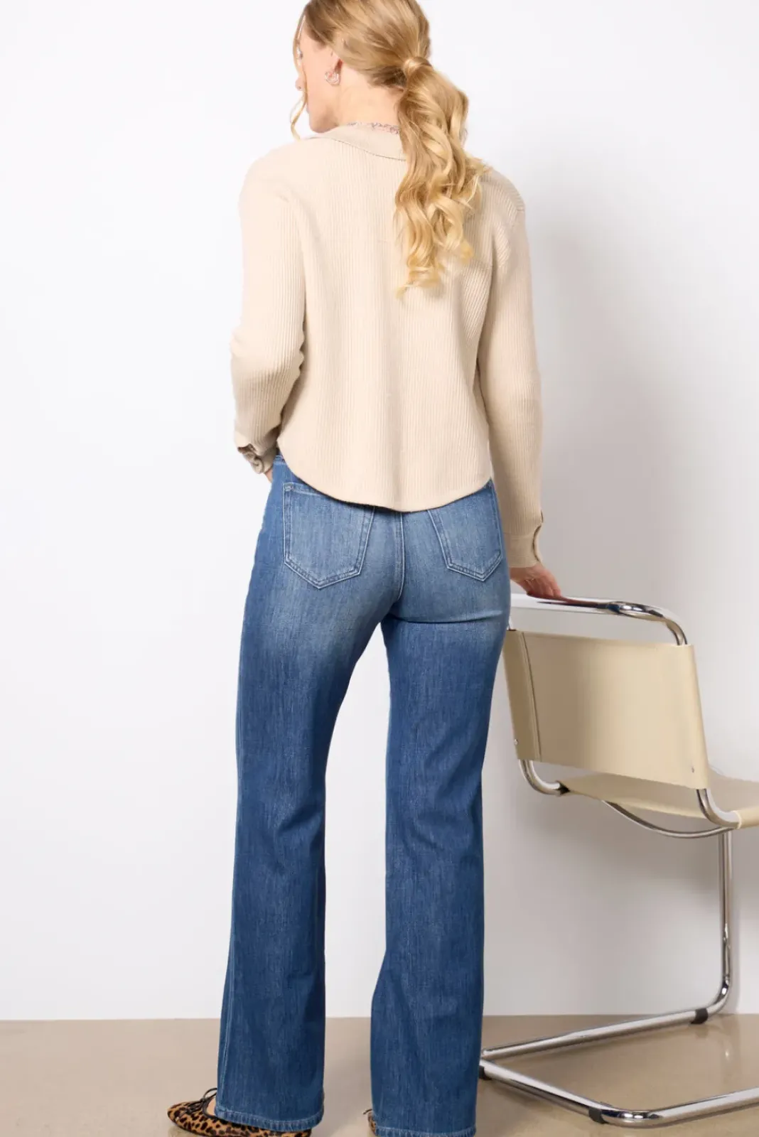 Jeans<EVEREVE Ever Vintage Wide Leg Jean Medbluewash